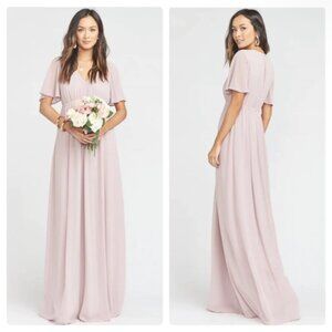 SHOW ME YOUR MUMU Emily Empire Maxi Mauve Pink Dress XL